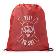 Skiing Drawstring Backpack - Yeti To Ski