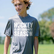 Hockey Short Sleeve Performance Tee - Hockey Is My Favorite Season