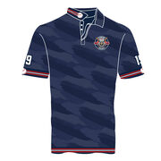 Custom Team Short Sleeve Polo Shirt - Baseball Brushstroke