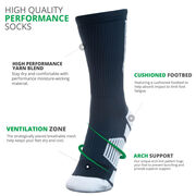 Hockey Woven Mid-Calf Socks - I'd Rather Be Playing Hockey