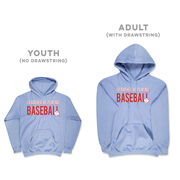 Baseball Hooded Sweatshirt - I'd Rather Be Playing Baseball