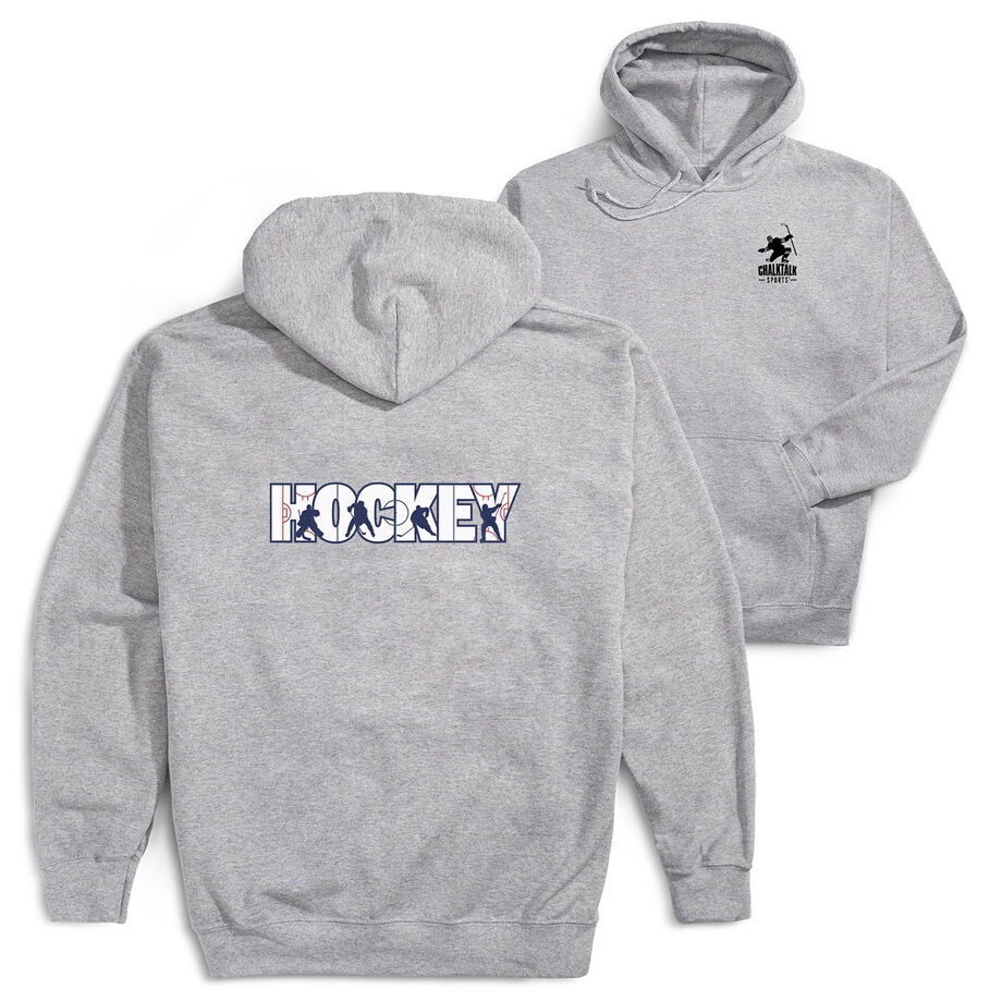 Hockey Hooded Sweatshirt - Hockey Life (Back Design)