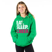 Cheerleading Hooded Sweatshirt - Eat Sleep Cheer