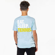 Tennis Short Sleeve T-Shirt - Eat. Sleep. Tennis. (Back Design)