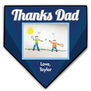 Baseball Home Plate Plaque Your Artwork With Color Background