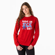 Hockey Tshirt Long Sleeve - Have An Ice Day