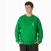 Baseball Crewneck Sweatshirt - Because Of The Brave Baseball (Back Design)