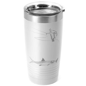 Fly Fishing 20 oz. Double Insulated Tumbler - Gray Ghost of the Flats