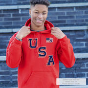 Hockey Hooded Sweatshirt - Hockey USA Gold