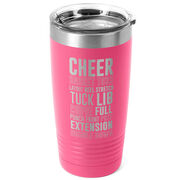 Cheerleading 20 oz. Double Insulated Tumbler - Cheer Words