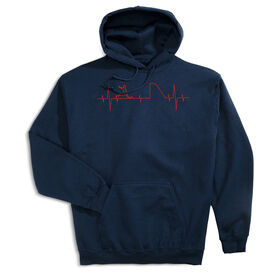 Soccer Hooded Sweatshirt - Soccer Heartbeat