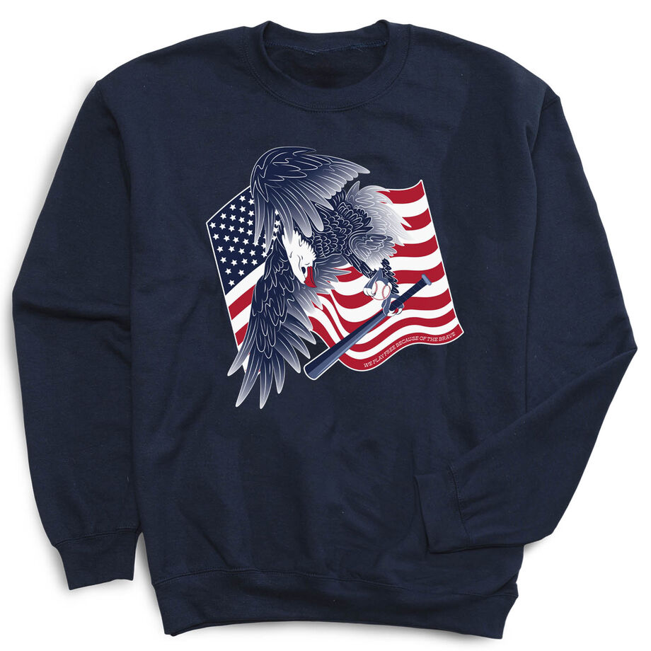 Baseball Crewneck Sweatshirt - Baseball Eagle