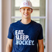 Hockey Short Sleeve T-Shirt - Eat. Sleep. Hockey.