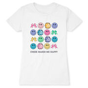 Cheerleading Women's Everyday Tee - Cheer Makes Me Happy