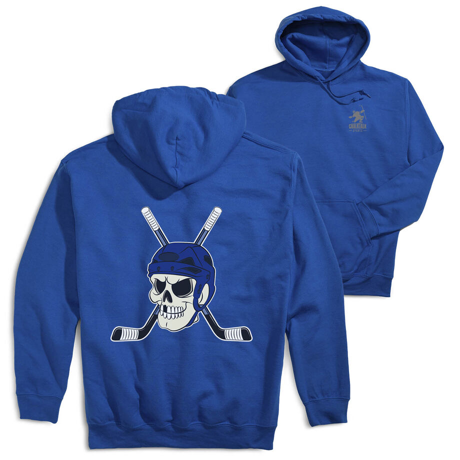 Hockey Hooded Sweatshirt - Chill to the Bone (Back Design)