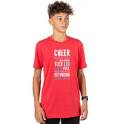 Cheerleading Short Sleeve T-Shirt - Cheerleading Words