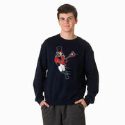 Guys Lacrosse Crewneck Sweatshirt - Crushing Goals