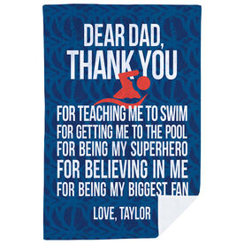 Swimming Premium Blanket - Dear Dad