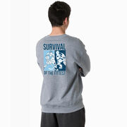 Hockey Crewneck Sweatshirt - Survival of the Fittest (Back Design)