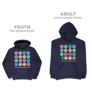 Volleyball Hooded Sweatshirt - Volleyball Makes Me Happy