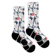 Baseball Graphic Flex Mid-Calf Socks - Americana