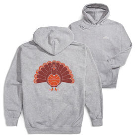 Basketball Hooded Sweatshirt - Turkey Player (Back Design)