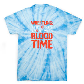 Wrestling Short Sleeve T-Shirt - Blood Time Tie Dye