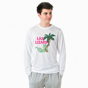Guys Lacrosse Long Sleeve Performance Tee - Lax Lizard