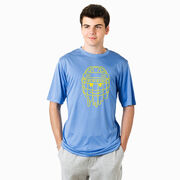 Hockey Short Sleeve Performance Tee - Have An Ice Day Smiley Face
