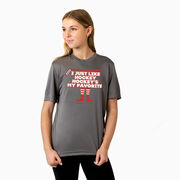 Hockey Short Sleeve Performance Tee - Hockey's My Favorite