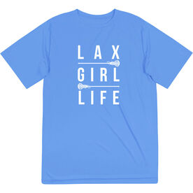 Girls Lacrosse Short Sleeve Performance Tee - Lax Girl Life