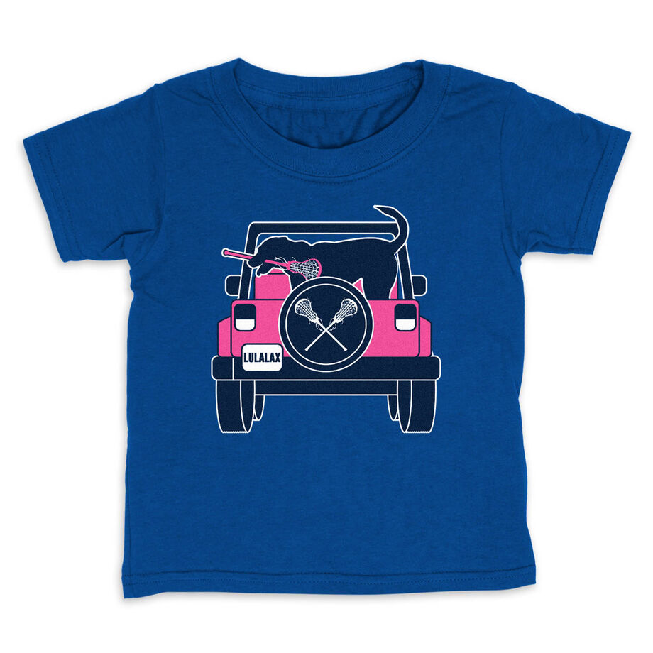 Girls Lacrosse Toddler Short Sleeve Shirt - Lax Cruiser