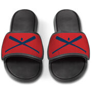 Baseball Repwell&reg; Slide Sandals - Crossed Bats with Ball