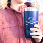 Softball 20oz. Double Insulated Tumbler - Softball Dad