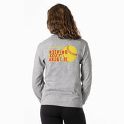 Softball Tshirt Long Sleeve - Nothing Soft About It (Back Design)