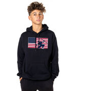 Hockey Hooded Sweatshirt - Patriotic Hockey