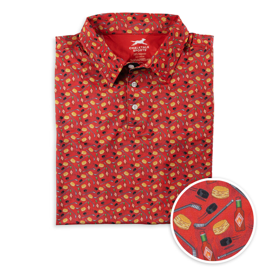 Hockey Short Sleeve Polo - Sauce The Biscuit