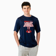 Baseball Short Sleeve Performance Tee - Baseball's My Favorite