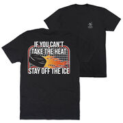 Hockey Short Sleeve T-Shirt - If You Can't Take the Heat (Back Design)