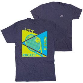 Tennis Short Sleeve T-Shirt - Let's Raise A Racket (Back Design)