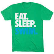 Swimming T-Shirt Short Sleeve Eat. Sleep. Swim.