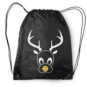 Softball Drawstring Backpack - Reindeer