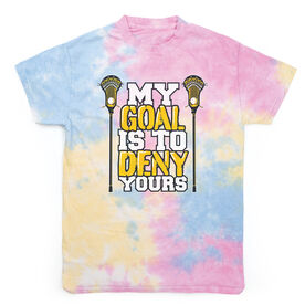 Guys Lacrosse Short Sleeve T-Shirt - My Goal Lacrosse Tie Dye