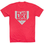 Baseball Short Sleeve T-Shirt - There's No Plate Like Home