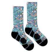 Guys Lacrosse Graphic Flex Mid-Calf Socks - Velocity
