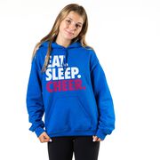 Cheerleading Hooded Sweatshirt - Eat Sleep Cheer