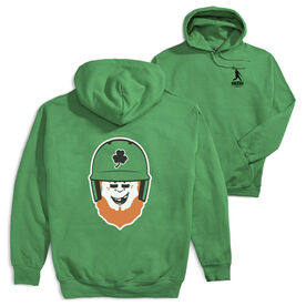 Baseball Hooded Sweatshirt - Lucky McCurveball (Back Design)