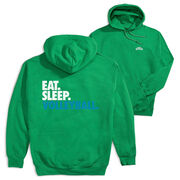 Volleyball Hooded Sweatshirt - Eat. Sleep. Volleyball. (Back Design)