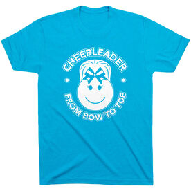 Cheerleading Short Sleeve T-Shirt - Cheerleader From Bow To Toe