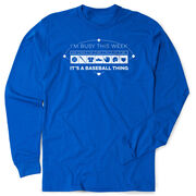 Baseball Tshirt Long Sleeve - 24-7 Baseball